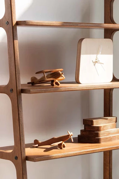Woodesk  Rota, Ahşap Kitaplık Ve Raf Ünitesi, 190x75 - 2