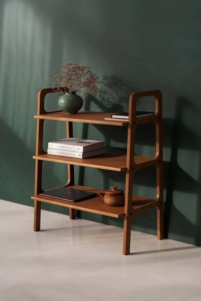Woodesk  Suono, Ahşap Kitaplık Ve Raf Sistemi, 90x75