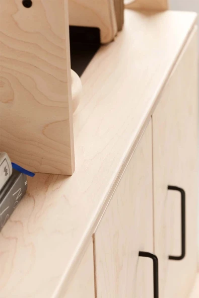 Woodesk  Violet, Ahşap Kitaplık Ve Raf Ünitesi, 190x120, Natural Renk, Cpt4766-190 - Resim 3