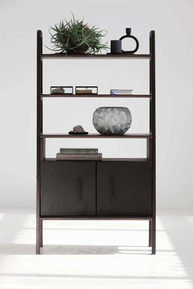 Woodesk  Alba, Ahşap, 140x75, Kitaplık Ve Raf Ünitesi - Resim 2