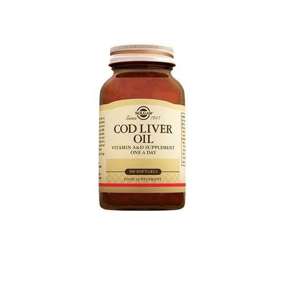 Solgar Cod Liver Oil 100 SoftGel Kapsül ürün görseli