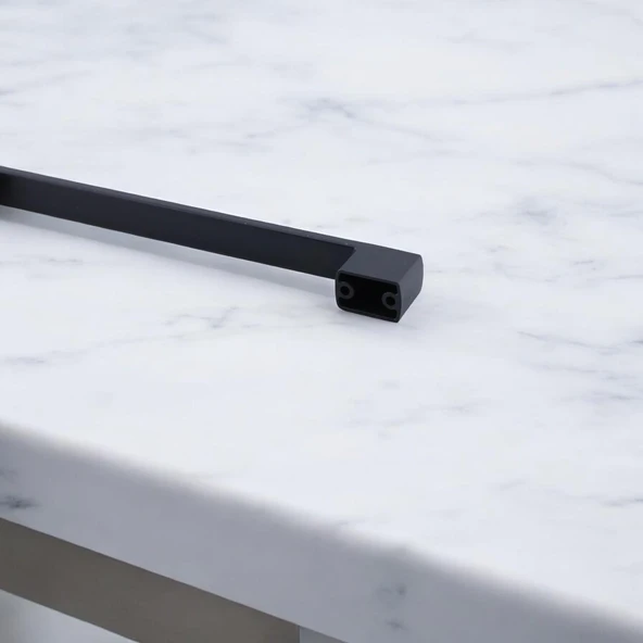 Kulp Siyah Mobilya Çekmece Mutfak Dolap Dolabı Kulpu Kulbu Kulpları 160 mm (SERT PLASTİK) - Resim 3