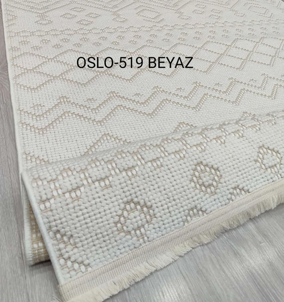 Decoser Oslo Koleksiyonu Dokuma Halı DH519 Beyaz