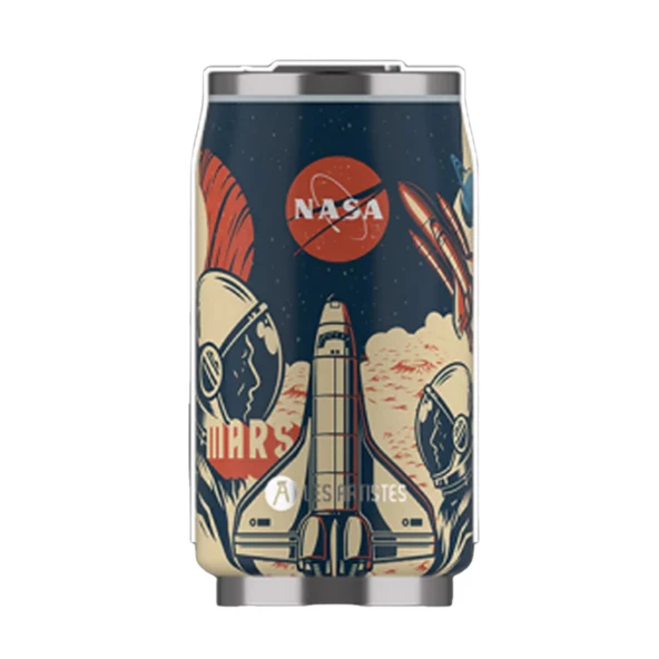 Les Artistes Paris Isı Yalıtımlı Kutu Çelik Termos 280ml Nasa  Çok Renkli 280 ML - 6