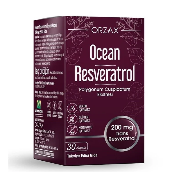 Ocean Resveratrol 200 mg 30 Kapsül - 1