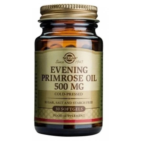 Solgar Evening Primrose Oil 500mg 30 SoftGel Kapsül ürün görseli