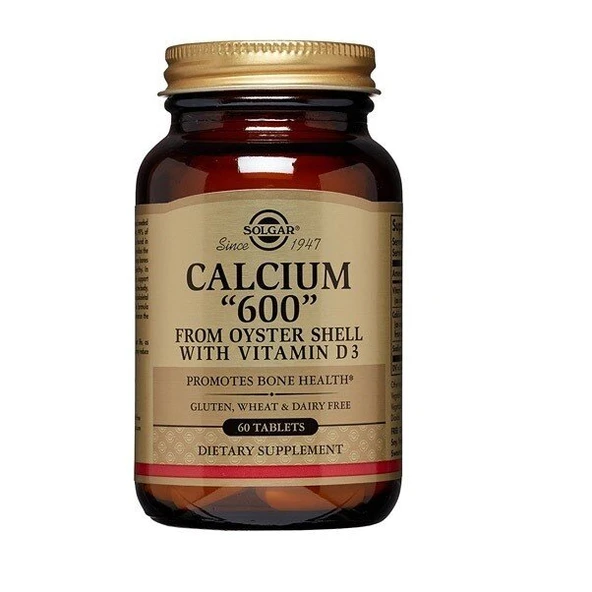 Solgar Calcium 600mg Osyter Shell 60 Tablet ürün görseli