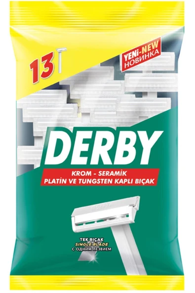 Derby Marka: Tek Bıçak 13'lü Poşet Kategori: Tıraş Bıçağı