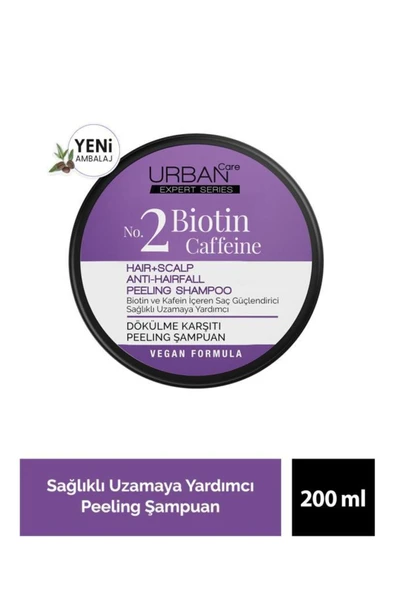 Urban Care Expert Biotin ve Kafein Dökülme Karşıtı Peeling Şampuan Krem Tonik 4lü Set-vegan - 4