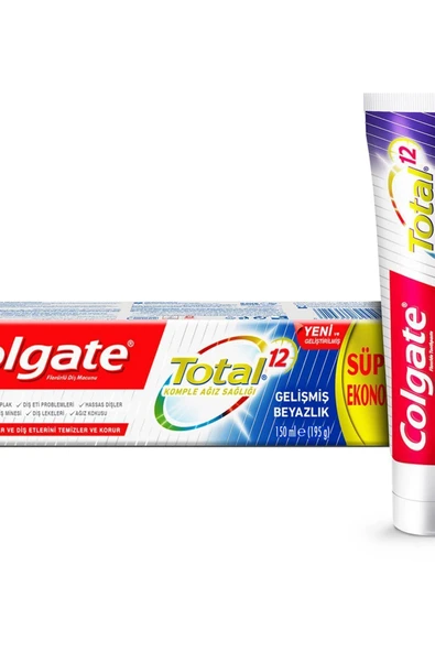 Colgate Marka: Diş Macunu Total Gelişmiş Beyazlık 150 Ml Kategori: Diş Macunu