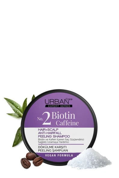 Urban Care Expert Biotin ve Kafein Dökülme Karşıtı Peeling Şampuan Krem Seti-vegan - 6