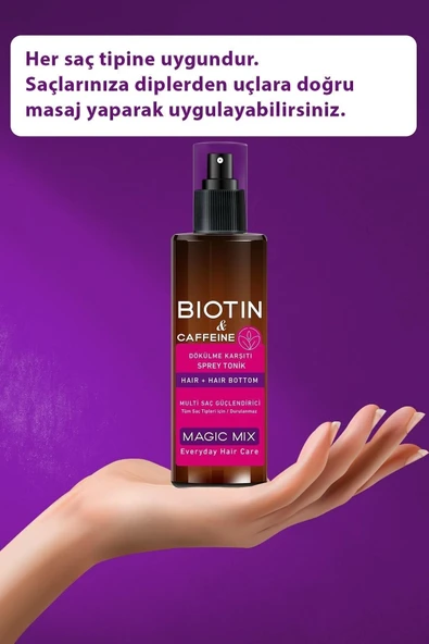 PROCSIN Magic Mix Biotin Ve Kafein Içeren Saç Kökü Güçlendirici Hızlı Uzamaya Yardımcı Tonik 110 ml - 5