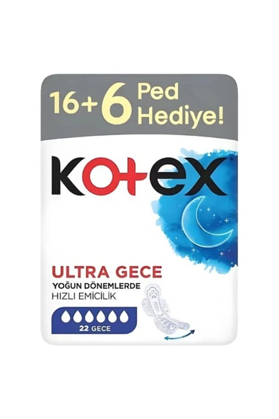 Kotex Ultra Dev Eko Gece 22'li 5 Adet - 2