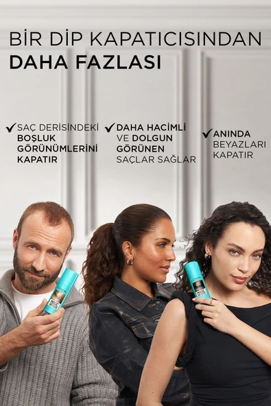 L'Oreal Paris Magic Retouch Beyaz Saçlar İçin Kapatıcı Koyu Kahverengi Saç Spreyi 75 Ml - 4