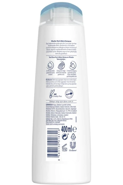 Dove Marka: Narin Bakım Şampuan 400 Ml Kategori: Şampuan - 3