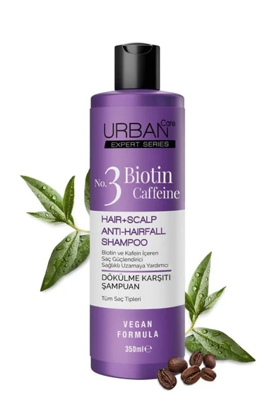 Urban Care Expert Biotin ve Kafein Dökülme Karşıtı Peeling Şampuan Krem Seti-vegan - 4