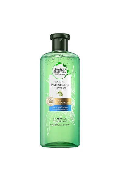 Herbal Essences Sülfatsız  Güç ve Nem Aloe + Bambu  Şampuan 380 ml - 2