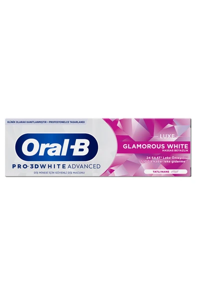 Oral-B Pro 3D White Advanced Luxe Glamorous White Diş Macunu 75 ml - 2