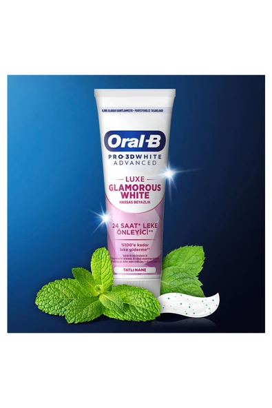 Oral-B Pro 3D White Advanced Luxe Glamorous White Diş Macunu 75 ml - 7