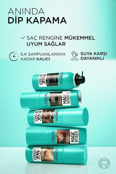 L'Oreal Paris Magic Retouch Beyaz Saçlar İçin Kapatıcı Koyu Kahverengi Saç Spreyi 75 Ml - 3