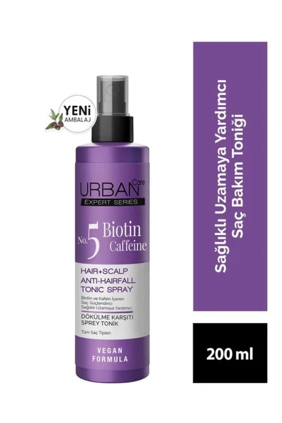 Urban Care Expert Biotin ve Kafein Dökülme Karşıtı Peeling Şampuan Tonik 3lü Set-vegan - 2