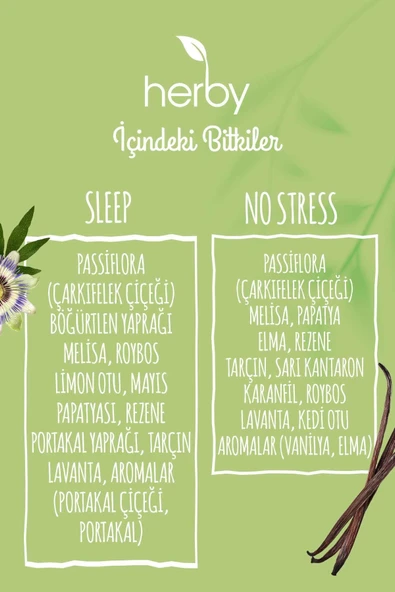 Herby Bitki Çayı 4'lü Rahatlama Paketi (SLEEP TEA, NO STRESS TEA) - Resim 4