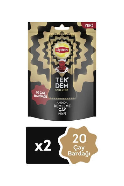 Lipton Anında Çay Tek Dem Earl Grey 10 Lu Paket X 2