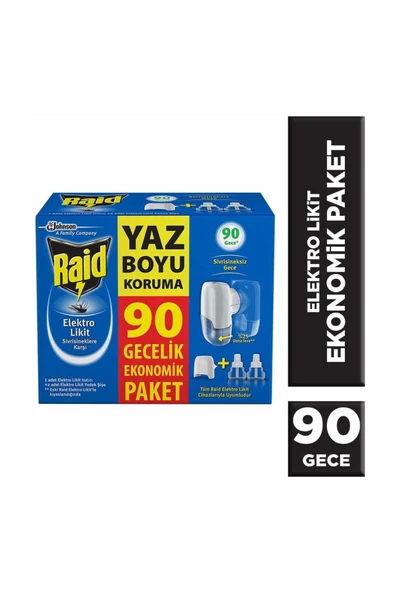 Raid Elektro Likit Ekonomik Paket - 90 Gece