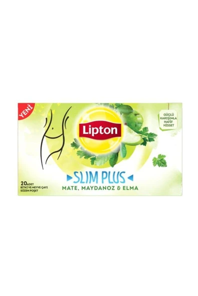 Lipton Slim Plus Mate, Maydonoz & Elma 20'Li Bardak Poşet  34 Gr - Resim 2