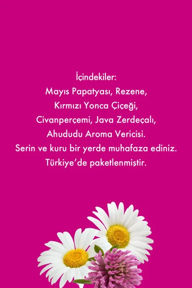 Mesh Stick Regl Dönemine Özel Çay Özel Gün Pms Bitki Çayı 16'lı - 3