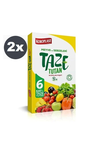 Koroplast Taze Tutan Buzdolabı Poşeti 5 Li X2 Paket