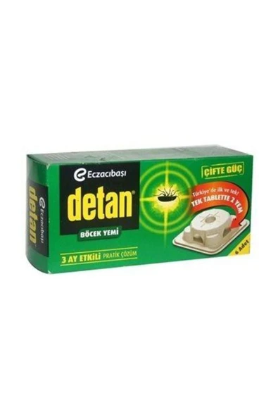 Detan Süper Böcek Yemi Çifte Güç 6 Tablet