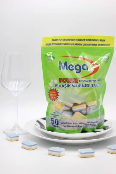 MEGA Power 50'li Bulaşık Tableti