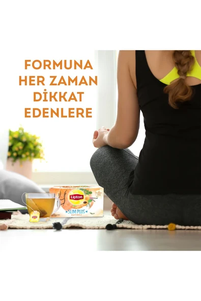 Lipton Slim Plus Kayısılı Bardak Poşet Bitki Çayı 20'li 36 gr - 6