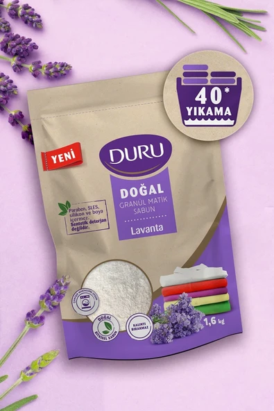 Duru Sabun Lavanta Granül Matik 1,6 kg - 2