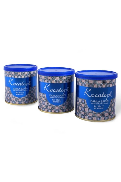 KOCATEPE KAHVE Kocatepe Damla Sakızlı Türk Kahvesi Teneke 100 Gr 3'lü Paket - 2