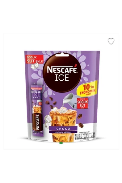 Nescafe Nescafé Ice Original (yeni Çikolata Aromalı Ice) 10 Lu Ekonomik Paket