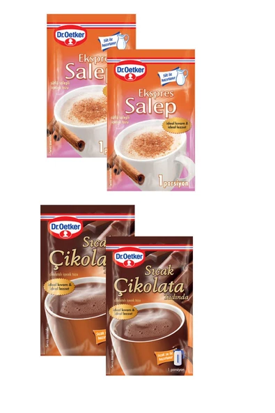 Dr. Oetker Sıcak Çikolata Tadında  + Ekspres Salep