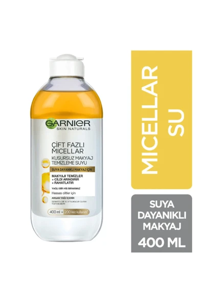 Garnier Çift Fazlı Micellar Kusursuz Makyaj Temizleme Suyu 400ml