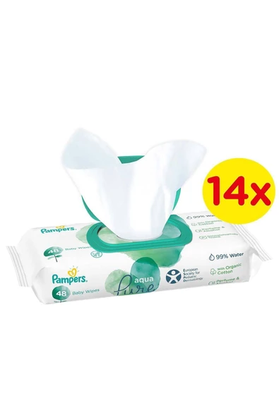 Prima Pampers Aqua Pure Islak Havlu Tekli 14x48li - 3