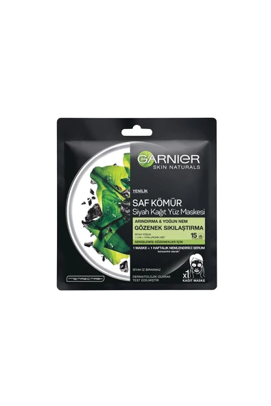 Garnier Siyah Yosunlu Gözenek Sıkılaştırıcı Kağıt Yüz Maskesi 3600542097178 C6 - 4