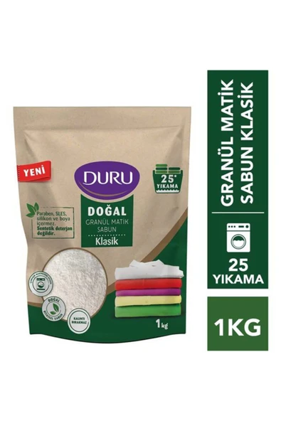 Duru Doğal Granül Matik Sabun Klasik 1 Kg 25 Yıkama