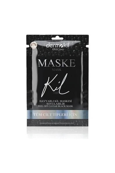 Dermokil Special Soyulabilir Havyarlı Siyah Kil Maskesi 15 Ml (tüm Cilt Tipleri Için)