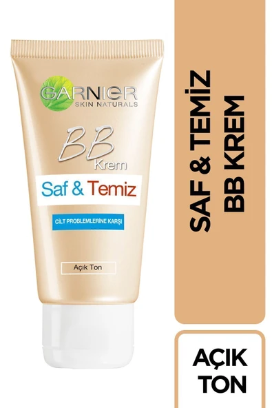 Garnier Saf & Temiz Bb Krem Açık Ton Spf 15 50ml