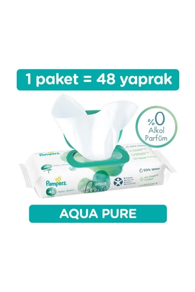 Prima Islak Havlu Mendil Aqua Pure - 48 Yaprak 12'li Set - 7