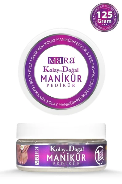 Mara Evde Manikür Seti - Kolay Manikür Peeling 125g + Nailmed Tırnak Yağı 40ml - 4