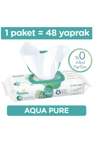 Prima Pampers Aqua Pure Islak Havlu 48 Yaprak - 6