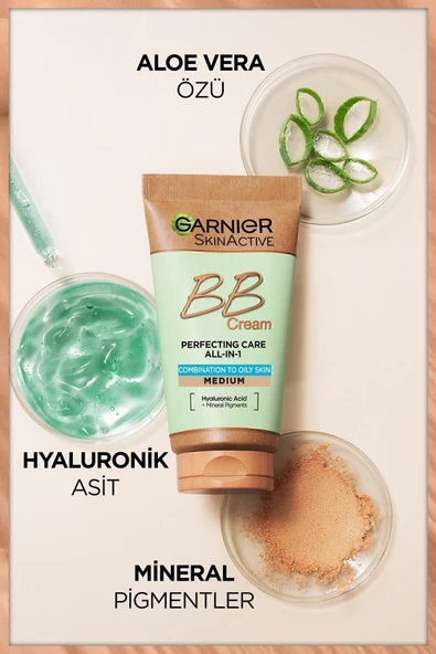 Garnier Karma ve Yağlı Ciltler için BB Krem Orta Ton SPF 20 50 ml - 3