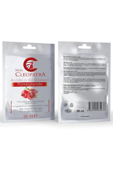Miss Cleopatra 20 ml Kil Maskesi - Pomegranate