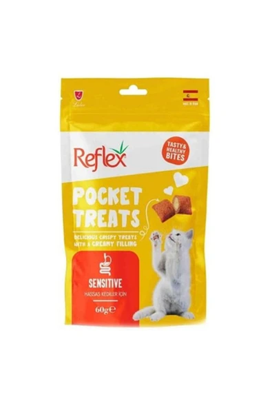 Reflex Pocket Treats Sensitive Yetişkin Kedi Ödül Maması 60 gr